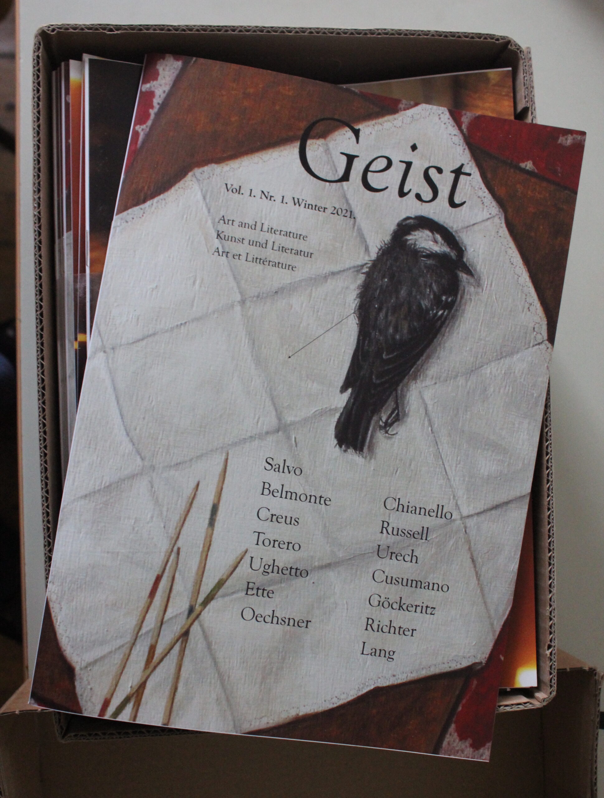 Geist Magazine in print